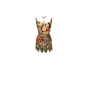 Extraordinary Mixed-Media Dress Form Sculpture