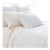 Pine Cone Hill by Annie Selke Quilted Silken Solid White Coverlet, Twin For Sale