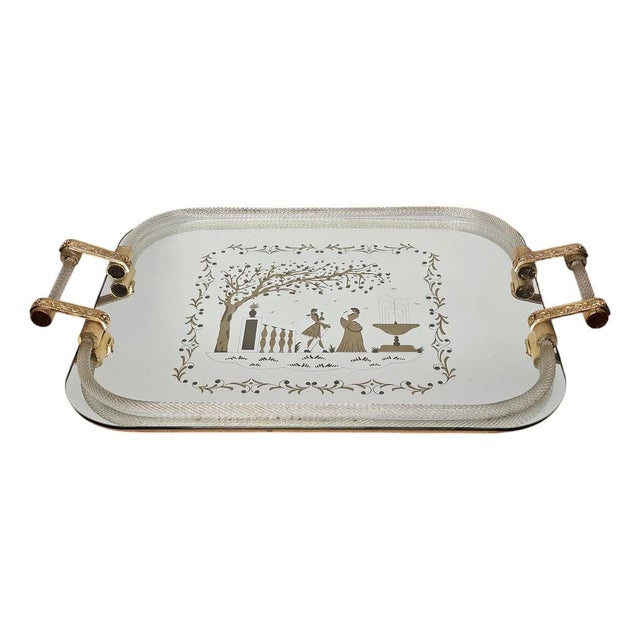 Italian Murano Glass Tray from Barovier & Toso, 1950s For Sale - Image 10 of 10