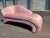 This chaise is custom made in 1980s with the high-quality silky fabrics. The chaise is still in its original fabrics and...