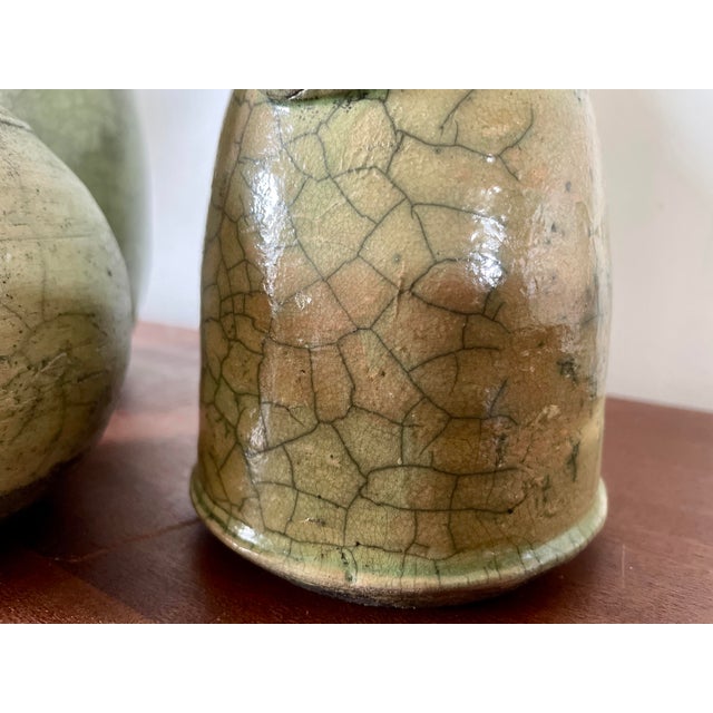 Vintage Japanese Tokkuri Sake Bottles, 1920s, Set of 3 For Sale - Image 6 of 8