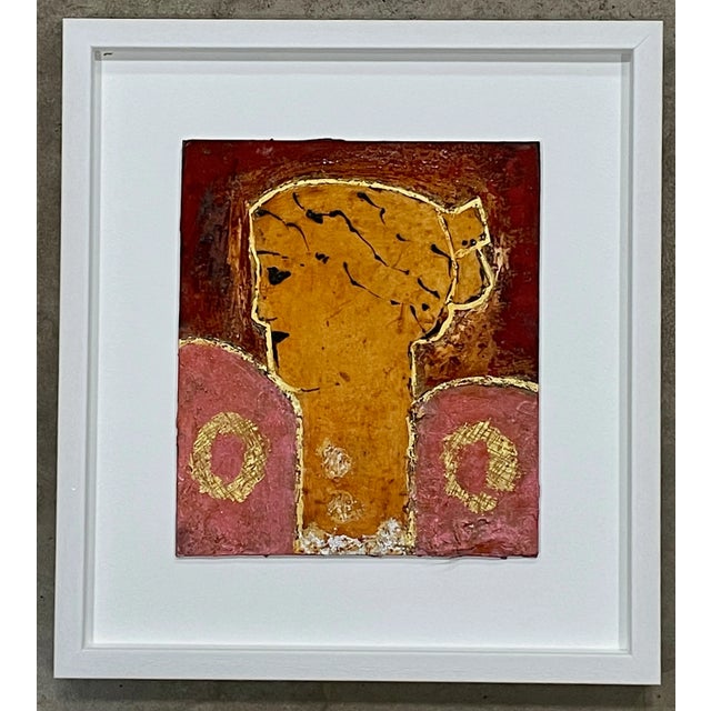 "Classical Head" Contemporary Figurative Oil Painting by John Emanuel, Framed For Sale - Image 4 of 4