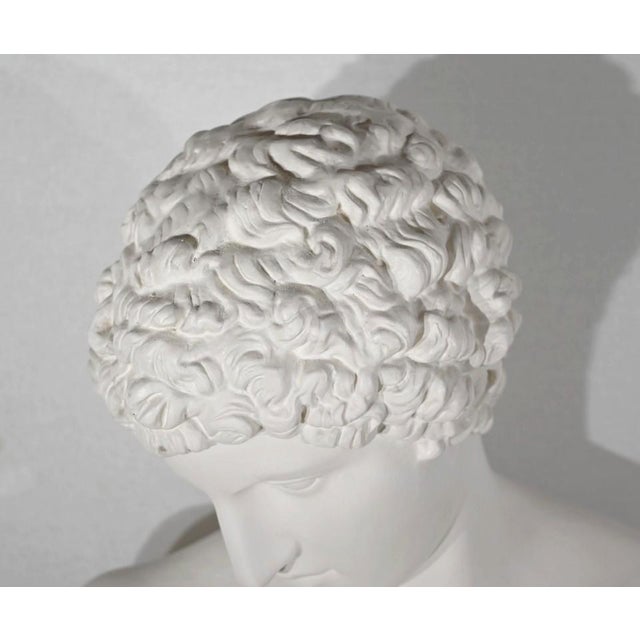 Sculpture Materials Bust of Caracalla on Column, Late 19th Century, Plaster For Sale - Image 7 of 18