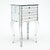 Side table from the Art Deco period in France. This single table is covered with a striking, engraved mirrored veneer. We...