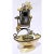 Something special-a unique antique French mother-of-pearl and brass carved ring and jewelry holder with hand beveled...