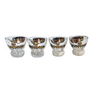 Usa Barware United States Capital Map Lowball Glasses For Sale