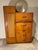 Art Deco 1930s Art Deco Large Mirror Dresser Set With Stool and Chest of Drawers With Mirror on Top - Set of 3 For Sale - Image 3 of 13