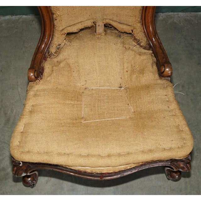 Antique Victorian Medallion Back Chair For Sale - Image 4 of 17