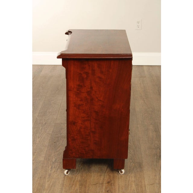 Antique English Mahogany & Rosewood Bachelor's Chest For Sale - Image 11 of 12