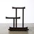 Brown Art Deco Rectilinear Swooping Three Tier Walnut Offset Side Table W/ Plinth Base For Sale - Image 8 of 15