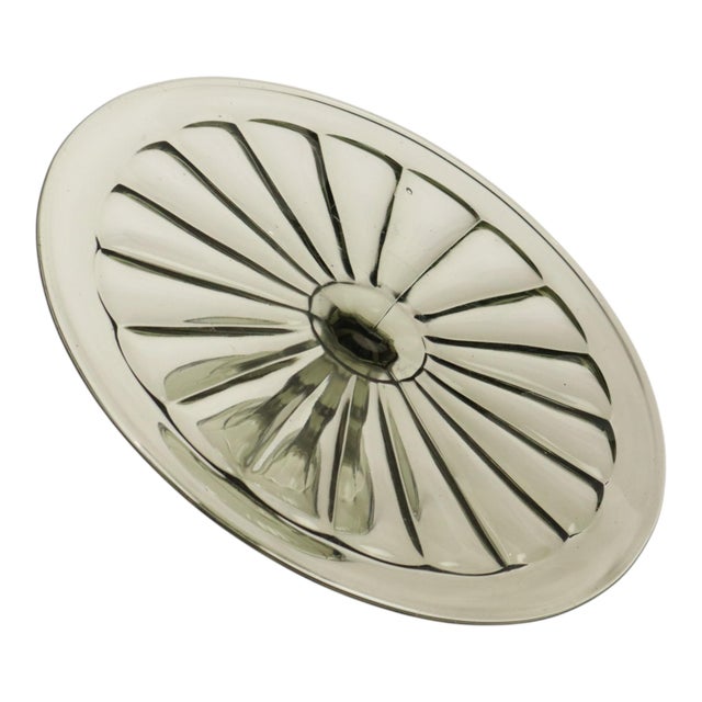 Art Deco Grey Cake Platter, 1930s For Sale - Image 9 of 16
