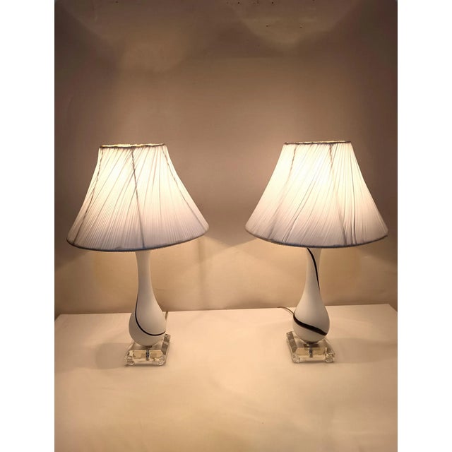 1980s Vintage Art Deco Table Lamps, 1980s, Set of 2 For Sale - Image 5 of 10