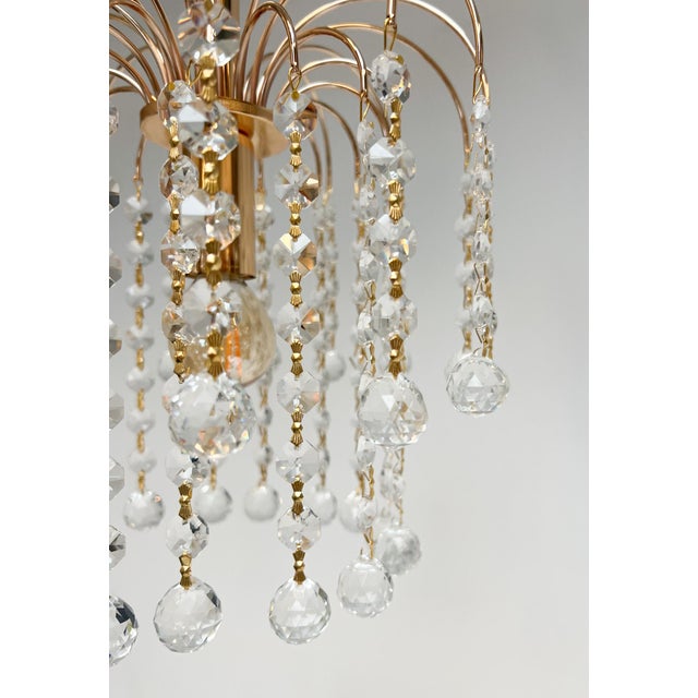 Mid-Century Modern Italian Crystal Chandelier from Swarovski, 2000s For Sale - Image 3 of 16