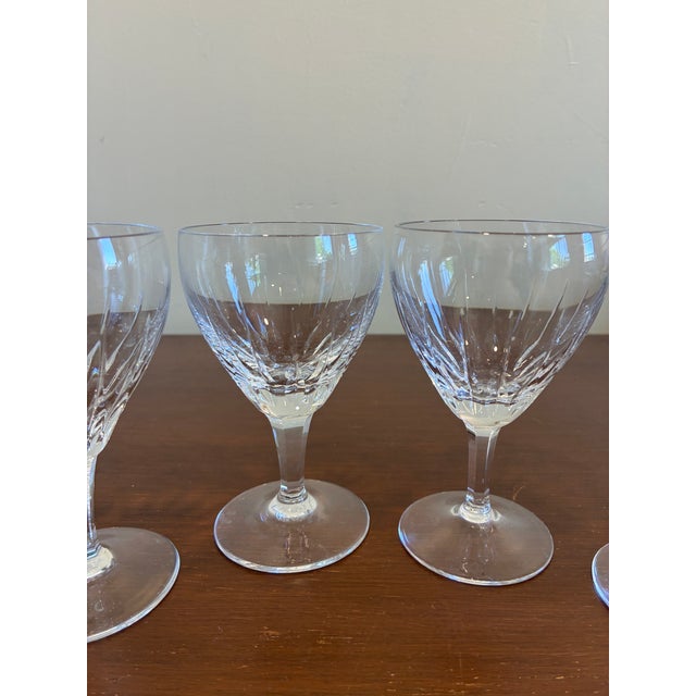 Art Deco Vintage Josair Crystal Wine Glasses - Set of 4 For Sale - Image 3 of 10