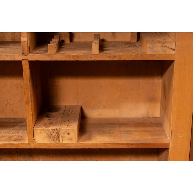 Antique Birch Machine Tooling Cabinet For Sale - Image 9 of 15