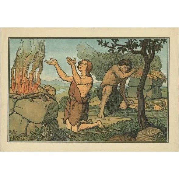 1910s Dr. Ecker, Cain and Abel, 1913, Print For Sale - Image 5 of 5