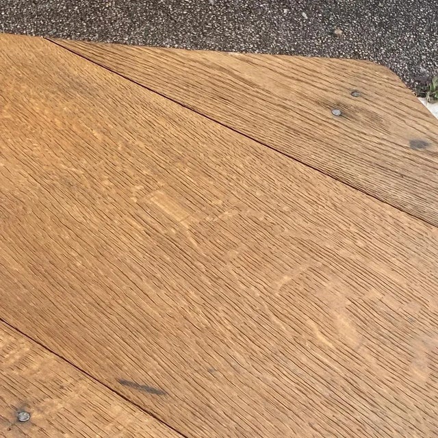 Low Oak Table, France, 1960s For Sale - Image 9 of 13