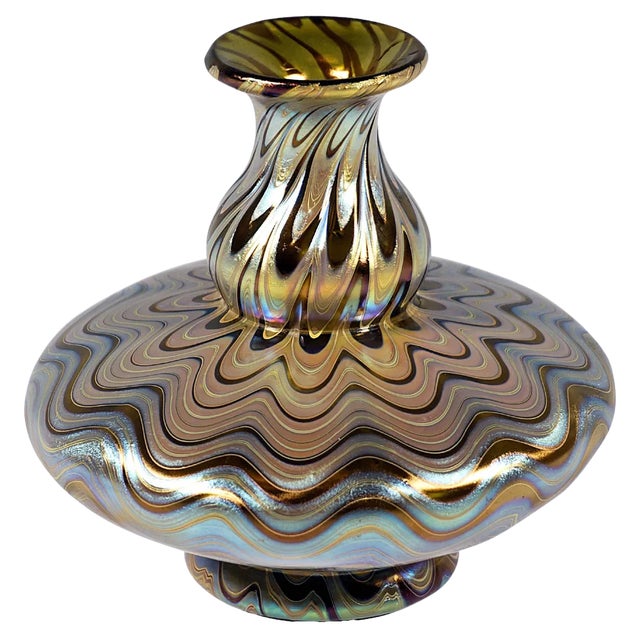 Art Nouveau Glass Vase by Loetz, Former Austria-Hungary, 1900s For Sale