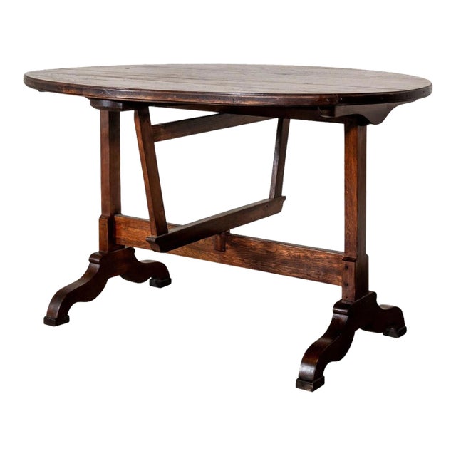 Antique Oak Vendange Table For Sale