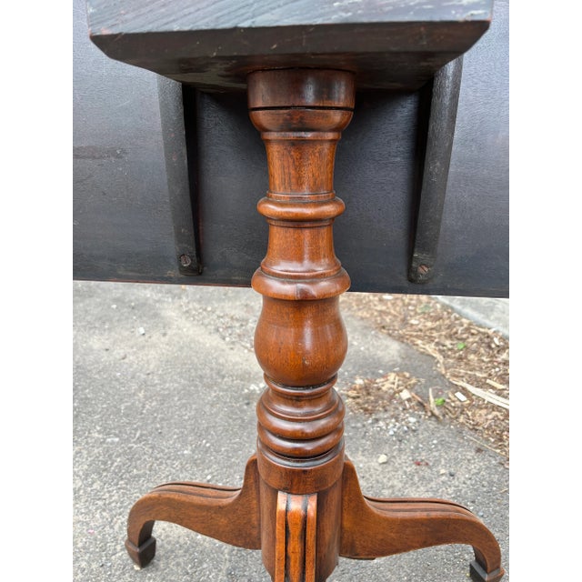 Brown 19th Century Mahogany Tripod Table For Sale - Image 8 of 11