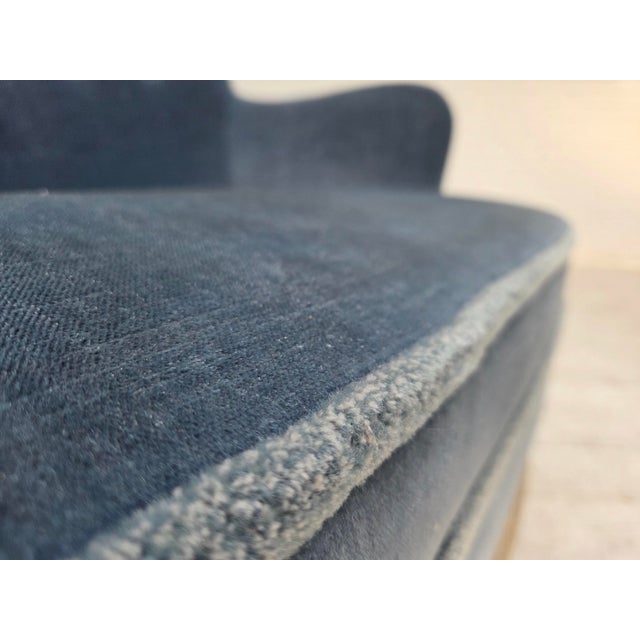 Vintage Danish Two-Seater Sofa in Furniture Velour and Beech, 1960s For Sale - Image 13 of 18