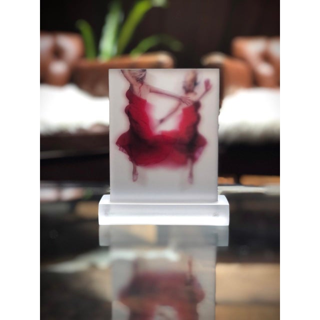 Discover by Michelle Jader | Digital Print on 5 Acrylic Panels of dancers in red dresses For Sale