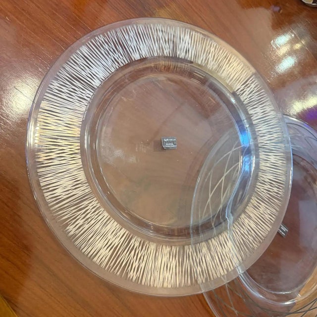 Postmodern Two 2000s Barbara Forni for Sottsass Associated Studio Round Glass Plates For Sale - Image 3 of 17