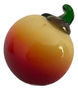 Vintage Murano Style Hand- Blown Glass Art Glass Peach