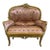 French Rococo Style Pink Big Chair With Gold Details | Chairish