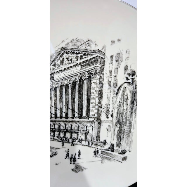 Late 20th Century Framed Lenox “Home of the New York Stock Exchange” Plate – Delaware Fund Series For Sale - Image 5 of 13