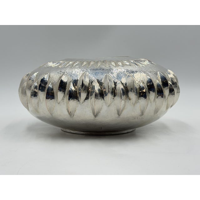 1960s Los Castillo Taxco Mexican Modernist Silver Plate Copper Sculptural Bowl For Sale In Los Angeles - Image 6 of 18
