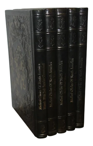 Leather Bound Medical Journals - Set of 5