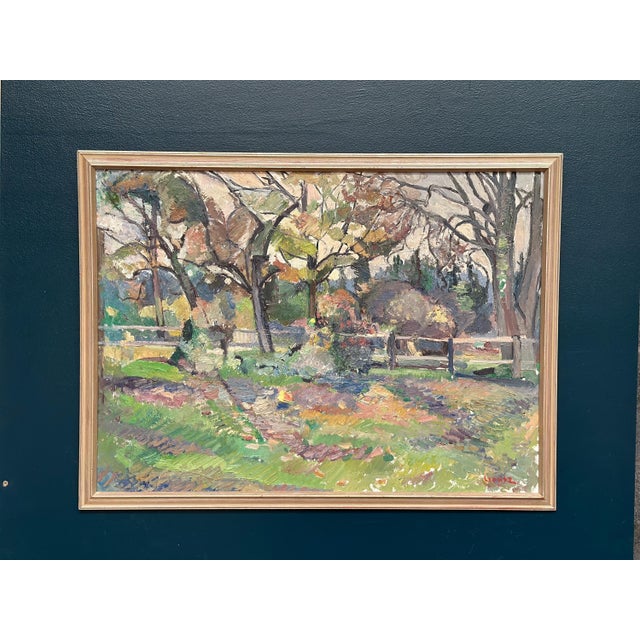 Bengt Crantz, Layered Landscape, 1950s, Oil on Panel, Framed For Sale - Image 11 of 18