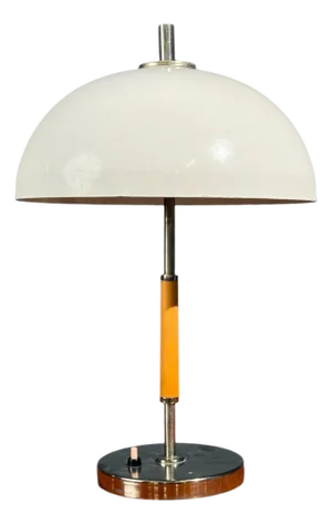 Swedish Art Deco, Table Lamp, Chrome, Plastic, Sweden, 1930s
