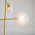 Modern brass chandelier with opaline glass shades For Sale - Image 9 of 12