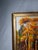 Vintage Mid Century Impressionist Fall Landscape Original Oil Framed Painting For Sale In Houston - Image 6 of 14