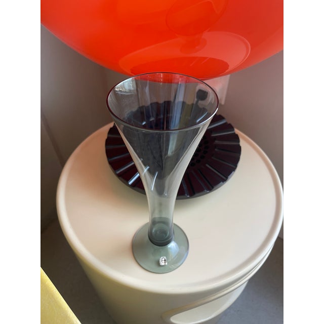 1950s Wilhelm Wagenfeld Marked Tourmaline Glass Vase Wmf Wvz 453 Bauhaus For Sale - Image 11 of 12