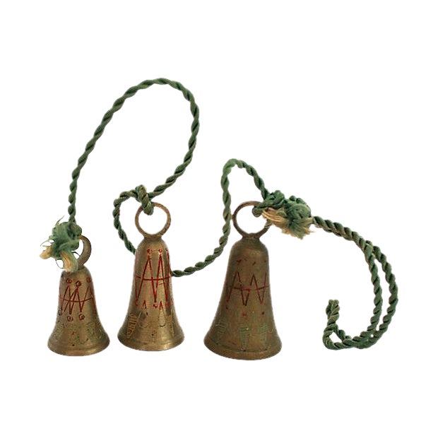 1950s Brass "Bells of Sarna India" Chairish