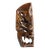 Vintage Balinese Hand-Carved Wood Dragon & Demon Wall Mask For Sale