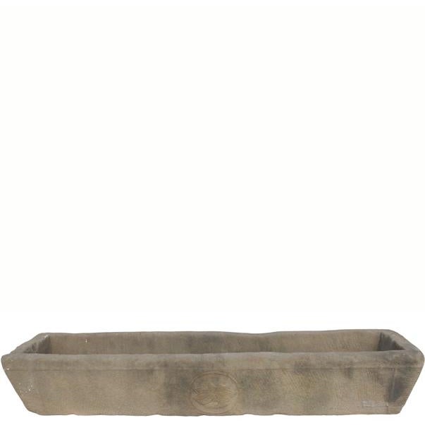 87" Inch Long Hand Chiseled Stone Trough 65 For Sale - Image 12 of 12