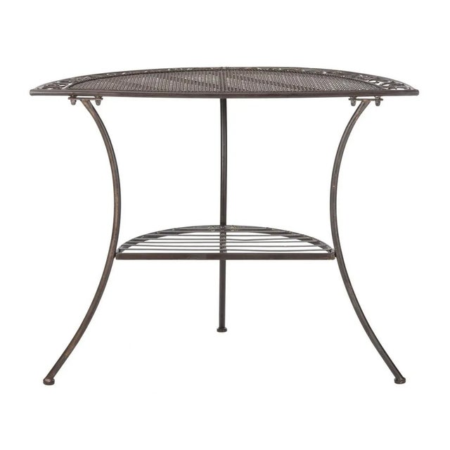 Genson Halfmoon Console Table - Unearthed Rust For Sale - Image 12 of 12