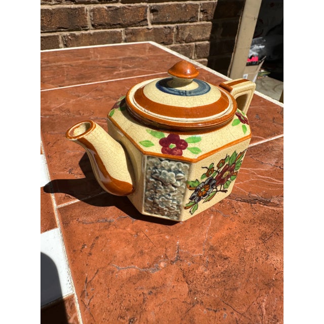 1970s 1970s Small Floral Tea Pot For Sale - Image 5 of 8