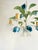Mid-Century Modern French Blue Tole Tulip 5-Light Chandelier, 1960s For Sale - Image 3 of 18