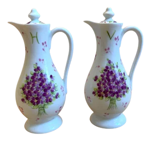 D Porthault Limoges Oil and Vinegar Holders