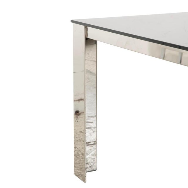 Glas Dining Table in Silver Chrome from Bacher For Sale - Image 4 of 13