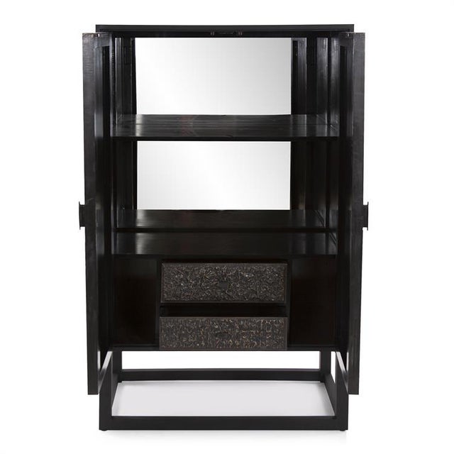 2020s Kenneth Ludwig Chicago Glenn Tall Bar Cabinet For Sale - Image 5 of 9