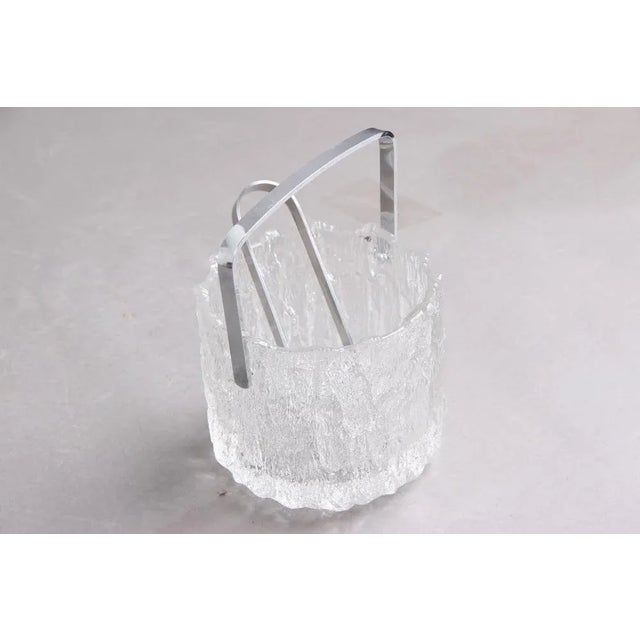 Finnish Ice Bucket by Tapio Workkala for Iittala with Ice Cream Tongs from Stelton, 1970s, Set of 2 For Sale - Image 6 of 9