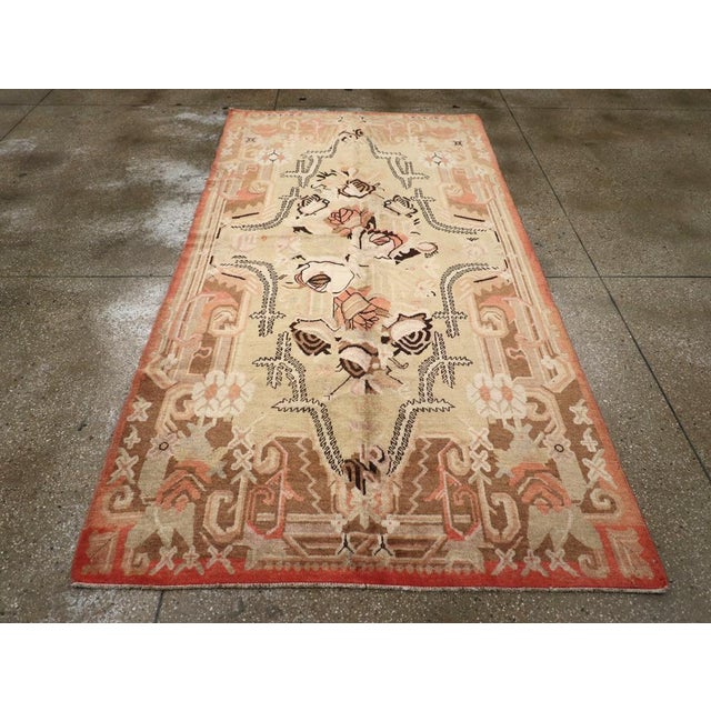 Antique Khotan Rug, Cotton & Wool, Geometric Design, Circa 1930 For Sale - Image 4 of 10