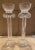 Pair of 1980s Hand Blown Glass Candlesticks, Corinthian Column Style Fluted Glass With Candle Cup Holder on Top For Sale - Image 4 of 9
