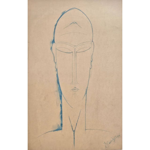 A. Modigliani, Testa di Cariatide, Lithograph For Sale
